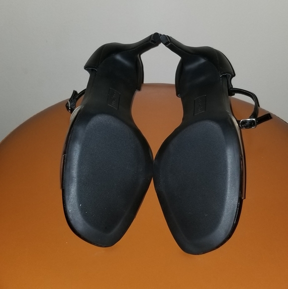 Seven Dails Shoes Women's Size 8 Black & clear Ankle Strap Heels - Picture 5 of 5